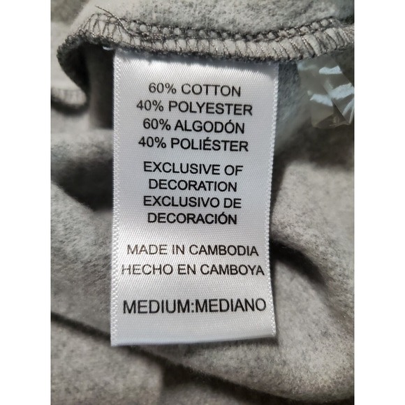 Tommy Bahama Sweatshirt Size Medium Gray Logo Pullover Long Sleeve Round‎ Neck - Picture 9 of 11